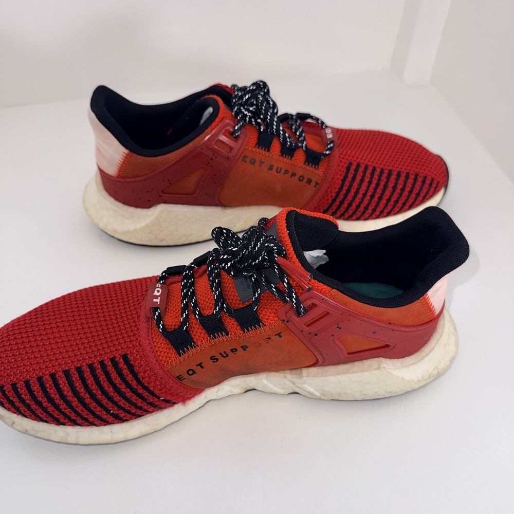 adidas EQT Support 93/17 Men's Sneakers Red/Core Black/Scarlet Size 12 - Picture 6 of 13